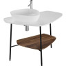 Керамическая столешница под раковину VITRA PLURAL 100 см, цвет матовый белый, левосторонняя 62571