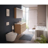 Комплект подвесной безободковый унитаз VITRA INTEGRA ROUND, система инсталляции VITRA V12, кнопка SIRIUS глянцевый хром, тонкое сиденье микролифт 9856B003-7205
