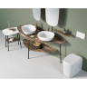 Раковина-чаша VITRA PLURAL низкая, квадратная 45 cм, цвет Матовый Белый 7810B401-0016